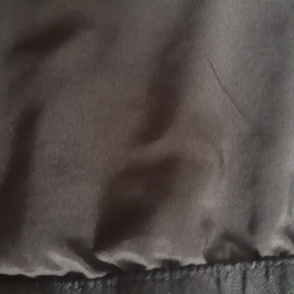 H&M SZ L Black Linen Fully Lined Zip Up Jacket - Picture 10 of 10